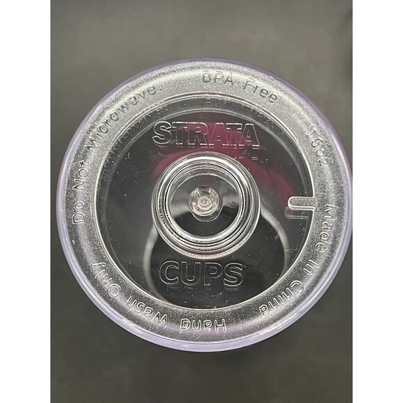 Strata Pink Barbie Head Silhouette Double Wall Tumbler Cup with Straw 16 oz - Picture 3 of 6